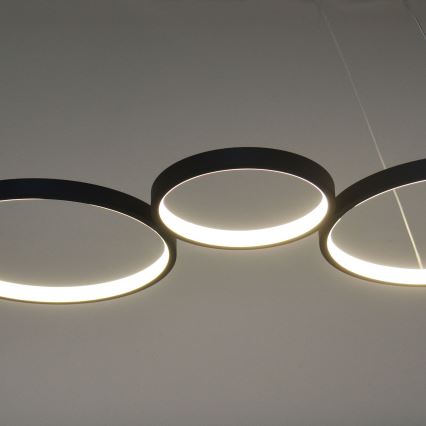 LED luster na sajli FLAMENCO LED/42W/230V 4000K crno