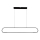 LED luster na sajli FRAME LED/42W/230V crno