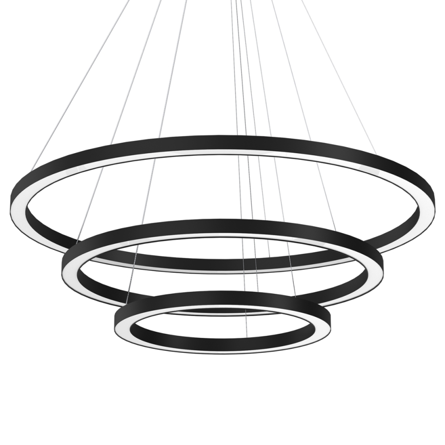 LED luster na sajli GALAXIA LED/85W/230V crno