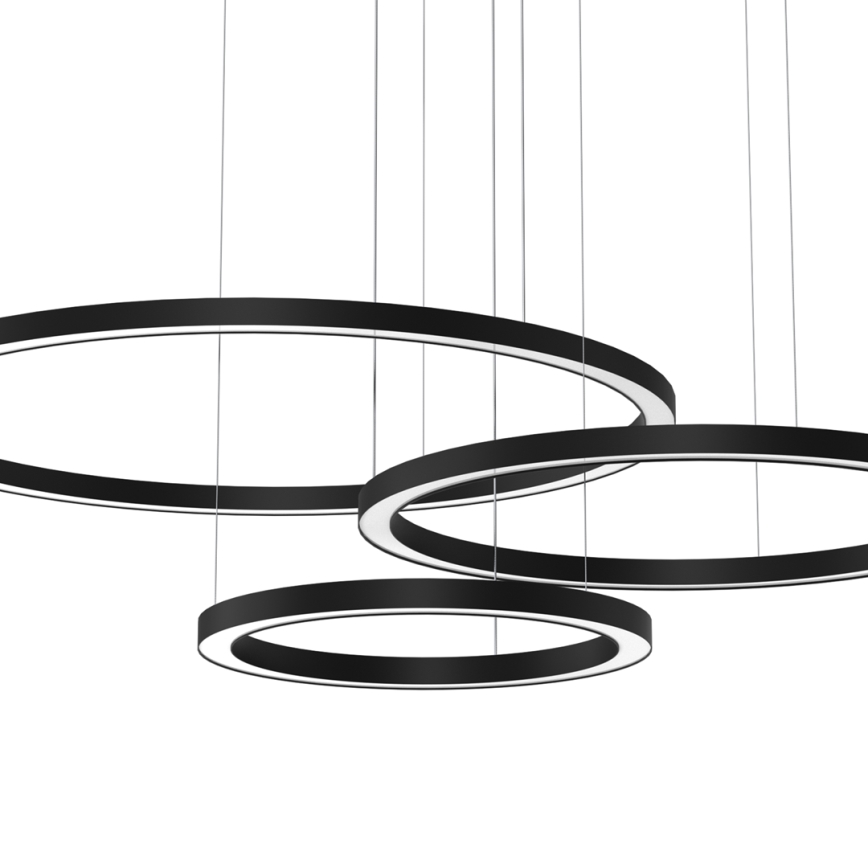 LED luster na sajli GALAXIA LED/85W/230V crno