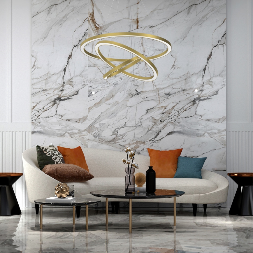 LED luster na sajli GALAXIA LED/85W/230V zlatna