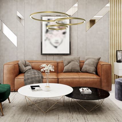 LED luster na sajli GALAXIA LED/85W/230V zlatna