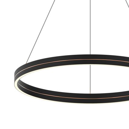 LED luster na sajli GRAVITY LED/36W/230V crno