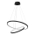 LED luster na sajli HOOP LED/51W/230V pr. 60 cm 4000K crno