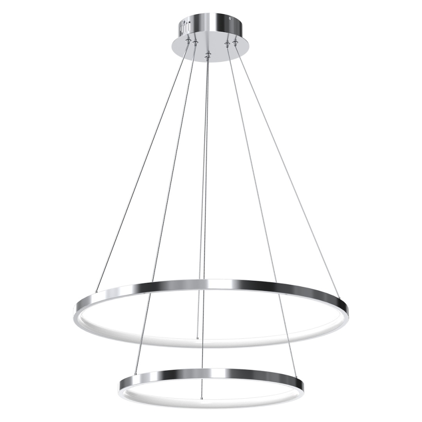 LED luster na sajli HOOP LED/51W/230V pr. 60 cm 4000K sjajni krom