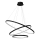 LED luster na sajli HOOP LED/93W/230V pr. 60 cm 4000K crno