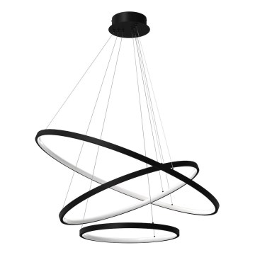 LED luster na sajli HOOP LED/93W/230V pr. 80 cm 4000K crno