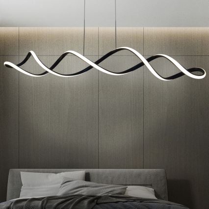 LED luster na sajli INFINITO LED/43W/230V crno