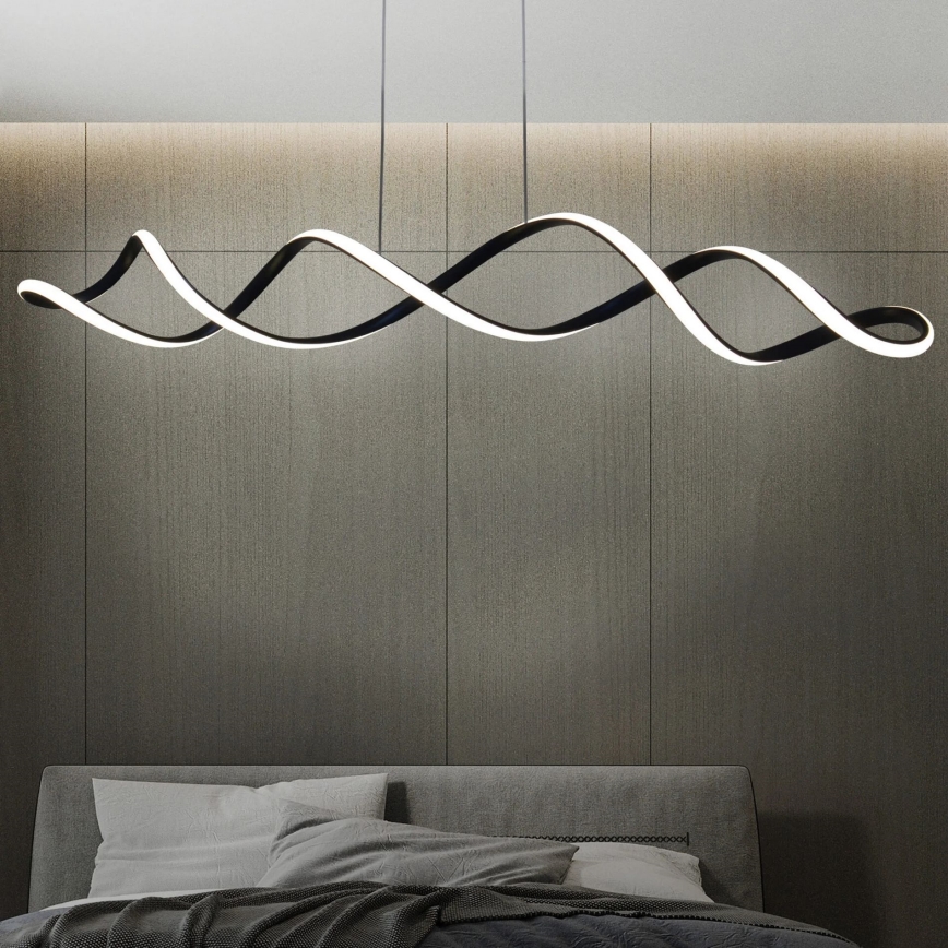 LED luster na sajli INFINITO LED/43W/230V crno