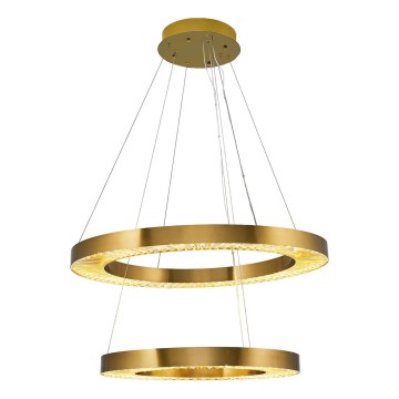 LED luster na sajli JESI LED/140W/230V 3000K prečnik 100 cm bronzana