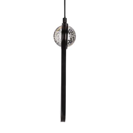 LED luster na sajli LACRIMA LED/15W/230V 3000K crno