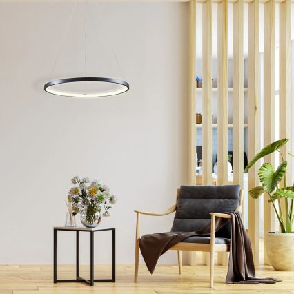 LED luster na sajli LEA LED/20W/230V 4000K pr. 50 cm crno