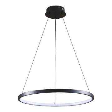 LED luster na sajli LEA LED/20W/230V 4000K, prečnika 50 cm, crne boje