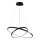 LED luster na sajli LEA LED/35W/230V 4000K pr. 60 cm crno