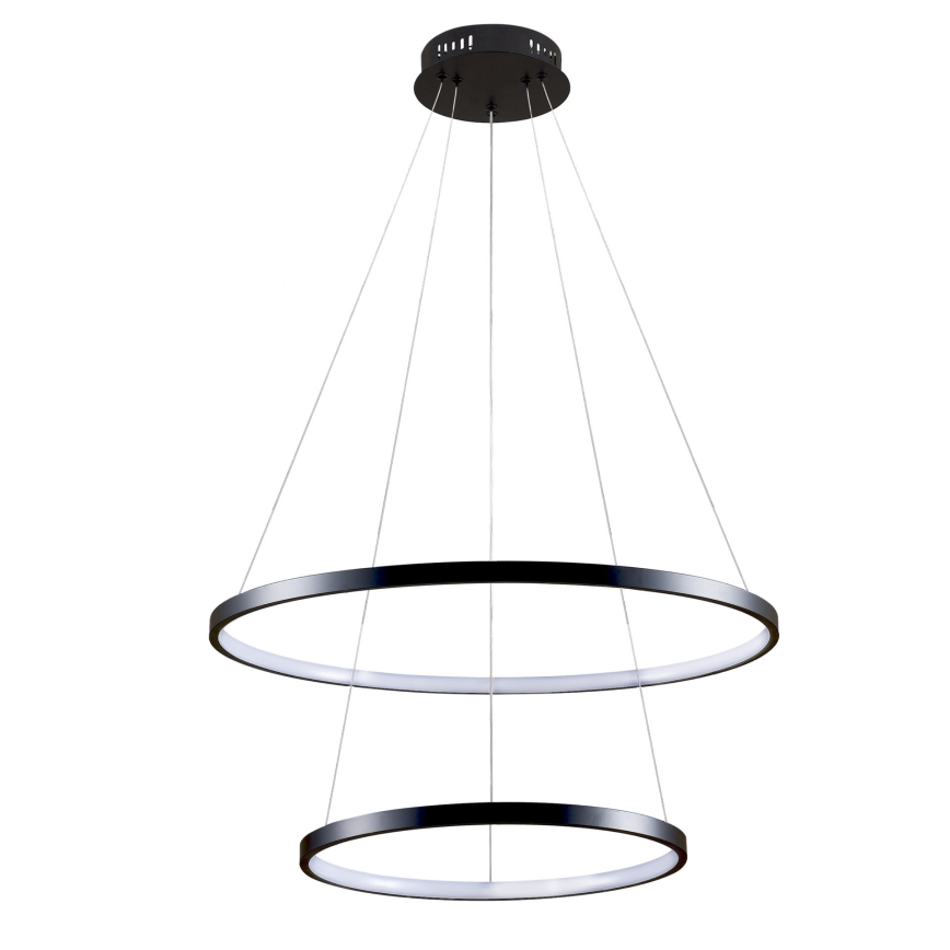 LED luster na sajli LEA LED/35W/230V 4000K pr. 60 cm crno
