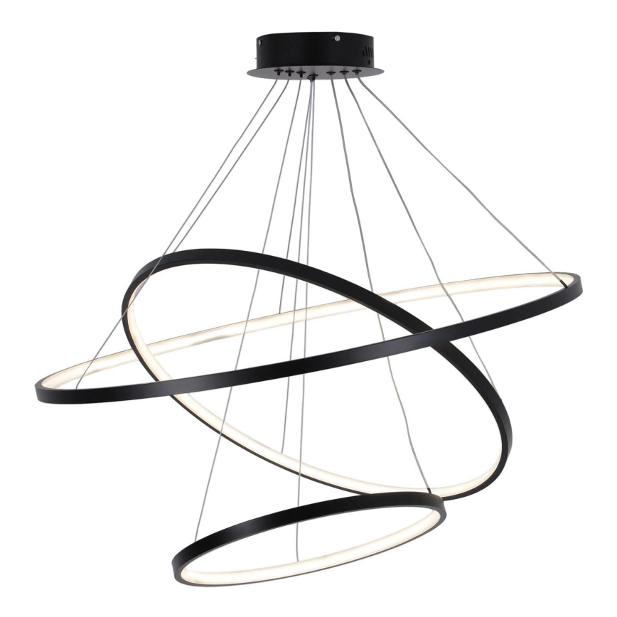 LED luster na sajli LEA LED/60W/230V 4000K pr. 80 cm crno