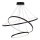 LED luster na sajli LEA LED/60W/230V 4000K pr. 80 cm crno