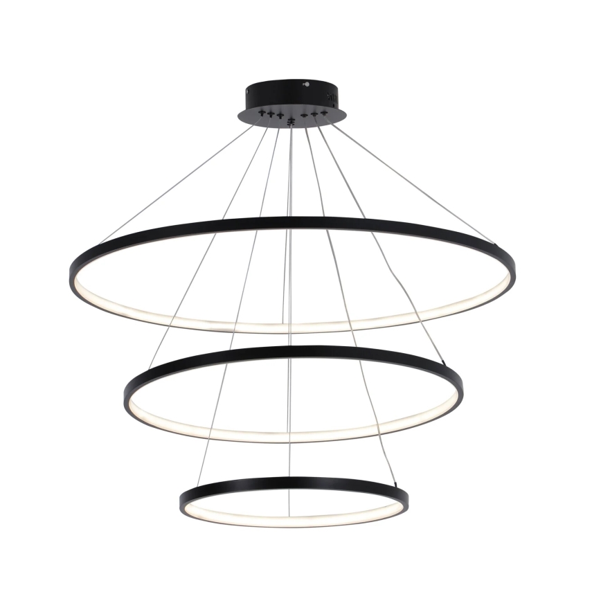 LED luster na sajli LEA LED/60W/230V 4000K pr. 80 cm crno