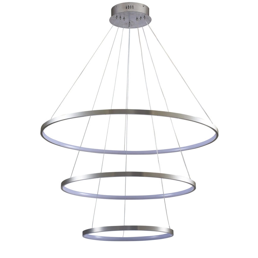 LED luster na sajli LEA LED/60W/230V 4000K pr. 80 cm mat krom