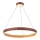 LED luster na sajli LEATHER LED/47,8W/230V braon/narandžasta