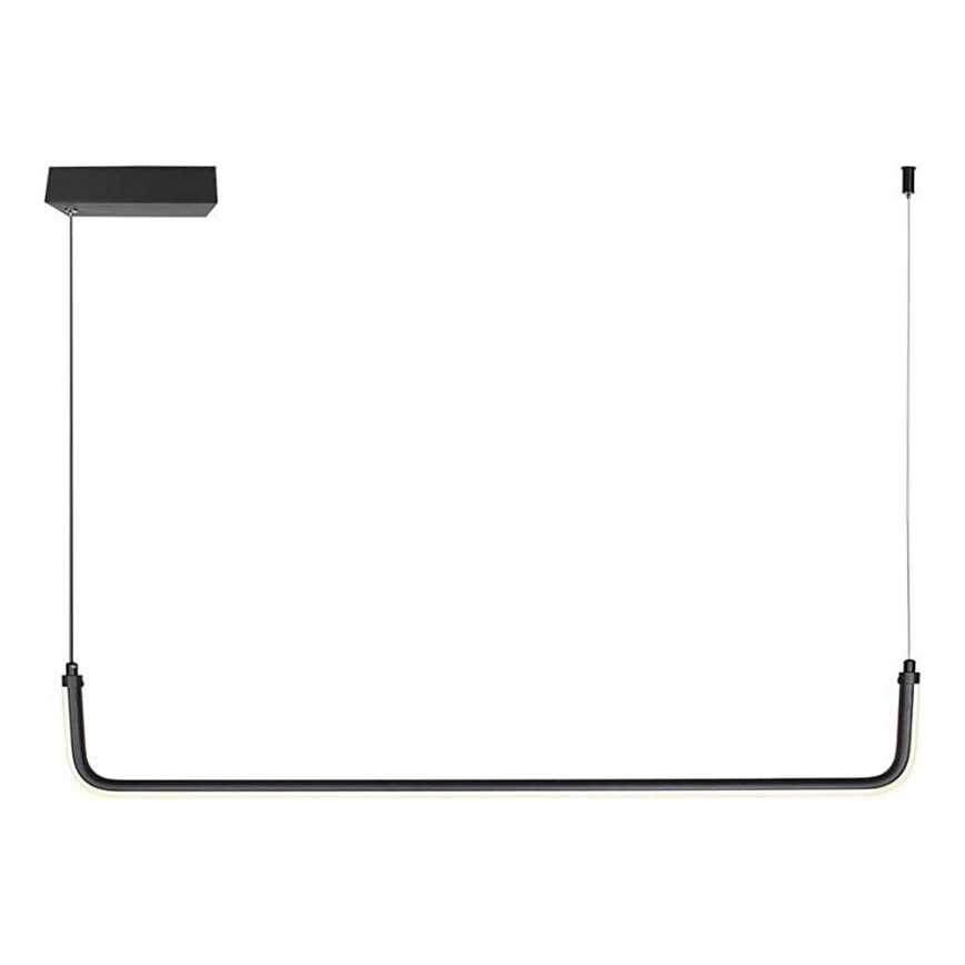 LED luster na sajli LED/12W/230V 4000K 90 cm crno
