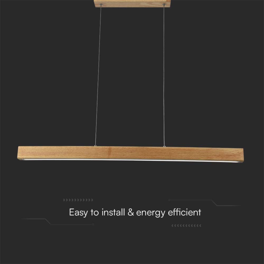 LED luster na sajli LED/12W/230V 4000K braon