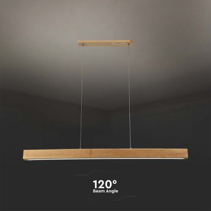 LED luster na sajli LED/12W/230V 4000K braon