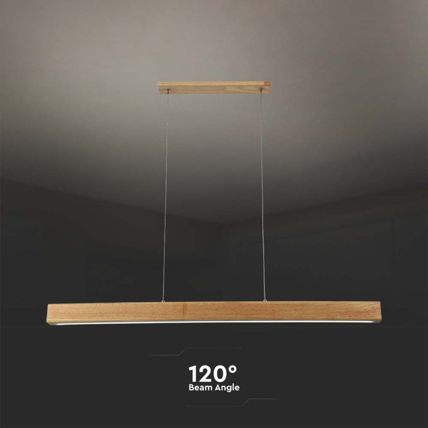 LED luster na sajli LED/12W/230V 4000K braon