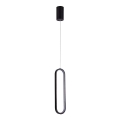 LED luster na sajli LED/13W/230V 3000K crno
