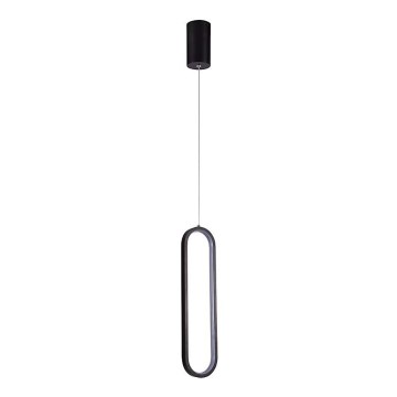 LED luster na sajli LED/13W/230V 3000K crno