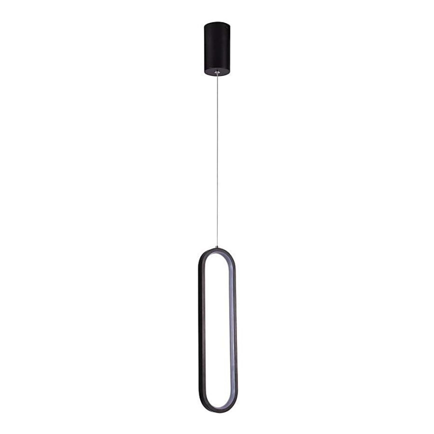 LED luster na sajli LED/13W/230V 3000K crno