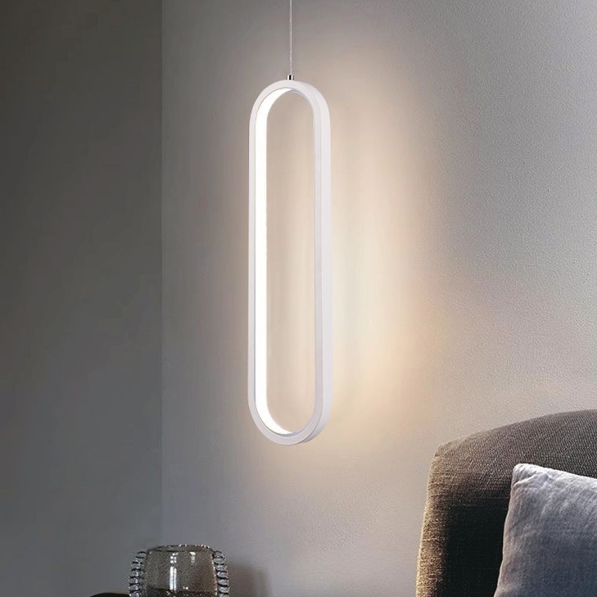 LED luster na sajli LED/13W/230V 4000K bela
