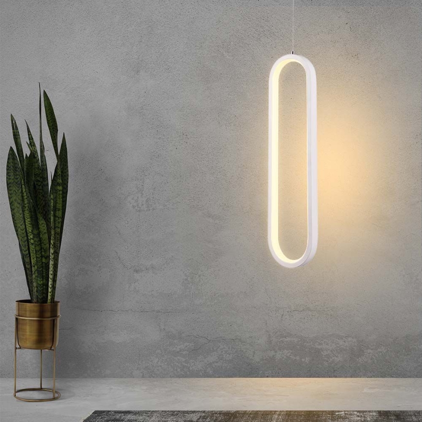 LED luster na sajli LED/13W/230V 4000K bela