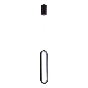 LED luster na sajli LED/13W/230V 4000K crno