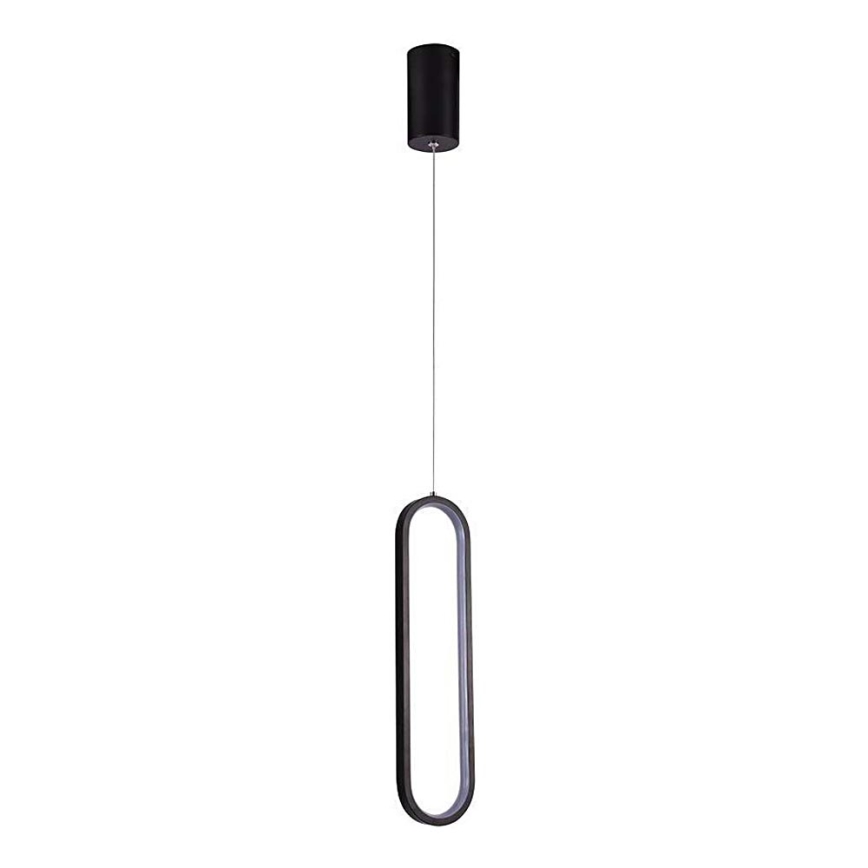 LED luster na sajli LED/13W/230V 4000K crno