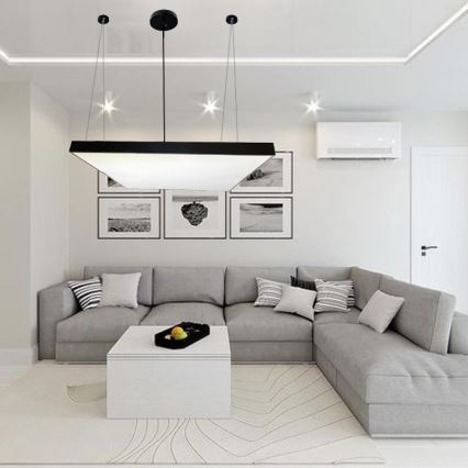 LED luster na sajli LED/170W/230V 4000K 100x100 cm