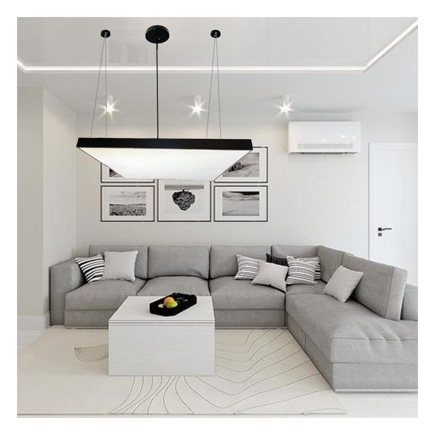 LED luster na sajli LED/170W/230V 4000K 100x100 cm