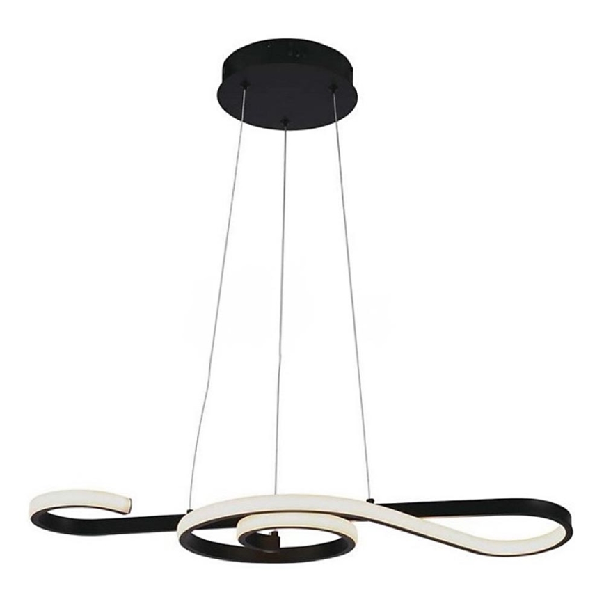 LED luster na sajli LED/18W/230V 3000K crno