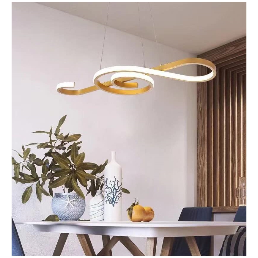 LED luster na sajli LED/18W/230V 3000K zlatna