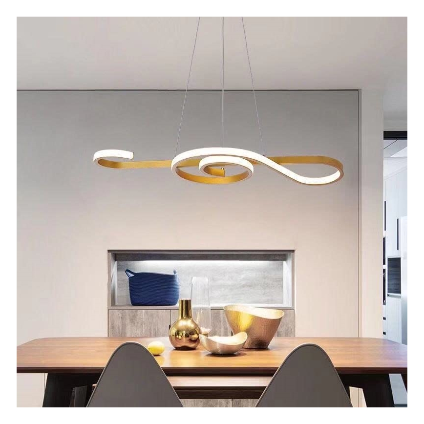 LED luster na sajli LED/18W/230V 3000K zlatna