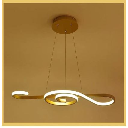 LED luster na sajli LED/18W/230V 3000K zlatna