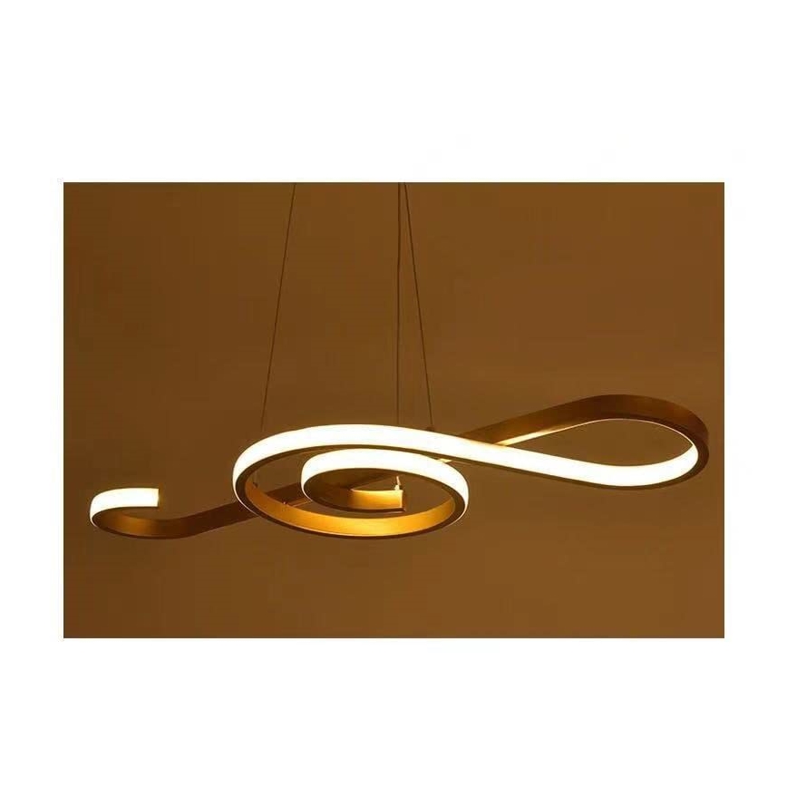 LED luster na sajli LED/18W/230V 3000K zlatna