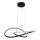 LED luster na sajli LED/20W/230V 3000K crno