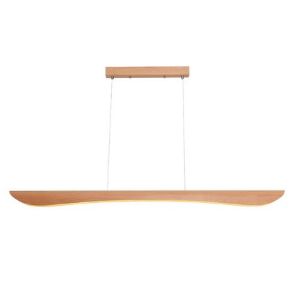 LED luster na sajli LED/22W/230V 4000K 120 cm bukva/masivno drvo