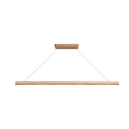 LED luster na sajli LED/22W/230V 4000K 120 cm jasen/masivno drvo