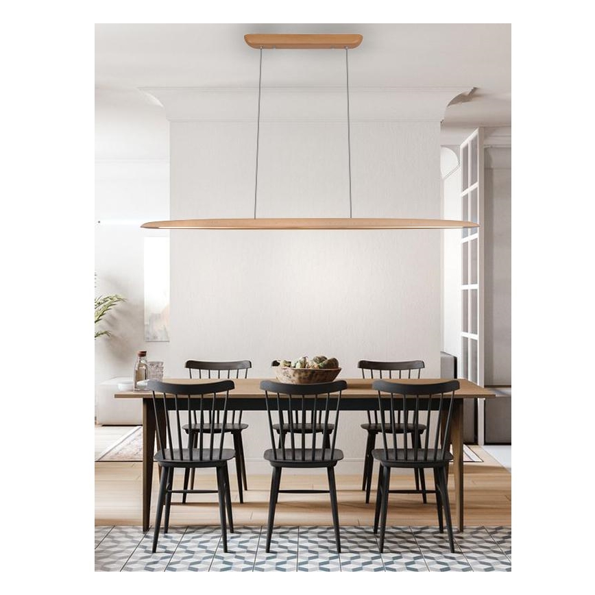 LED luster na sajli LED/22W/230V 4000K 130 cm bukva/masiv