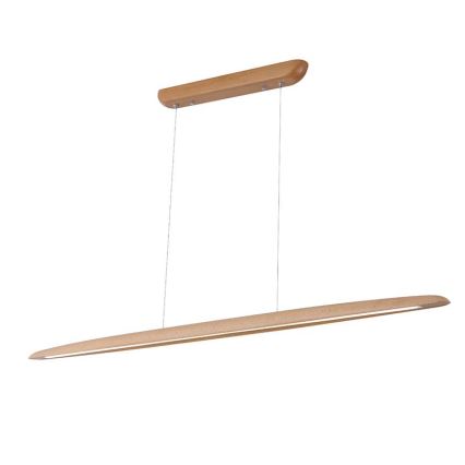 LED luster na sajli LED/22W/230V 4000K 130 cm bukva/masivno drvo