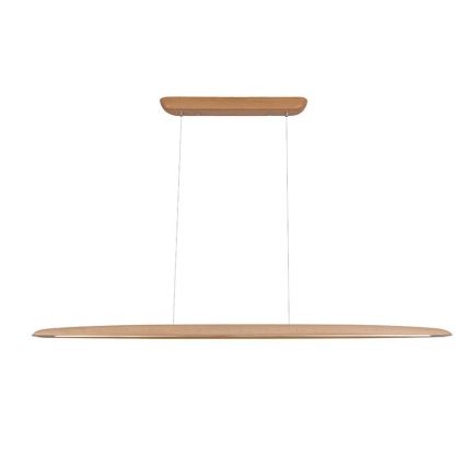 LED luster na sajli LED/22W/230V 4000K 130 cm bukva/masivno drvo