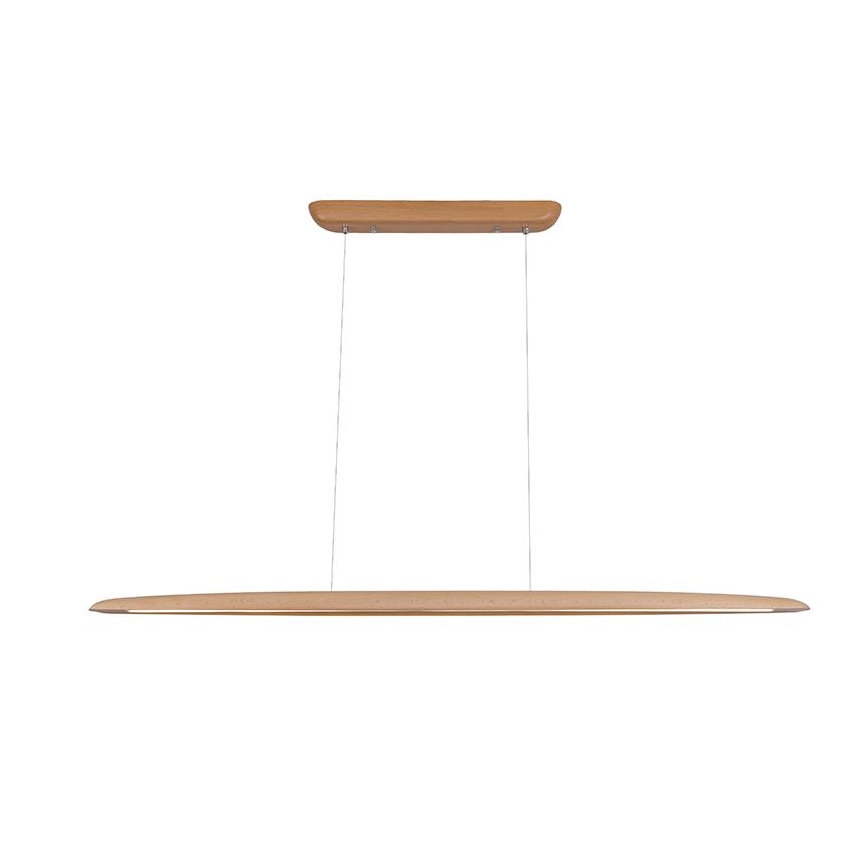 LED luster na sajli LED/22W/230V 4000K 130 cm bukva/masivno drvo