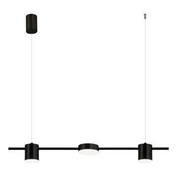 LED luster na sajli LED/24W/230V 3000K crno